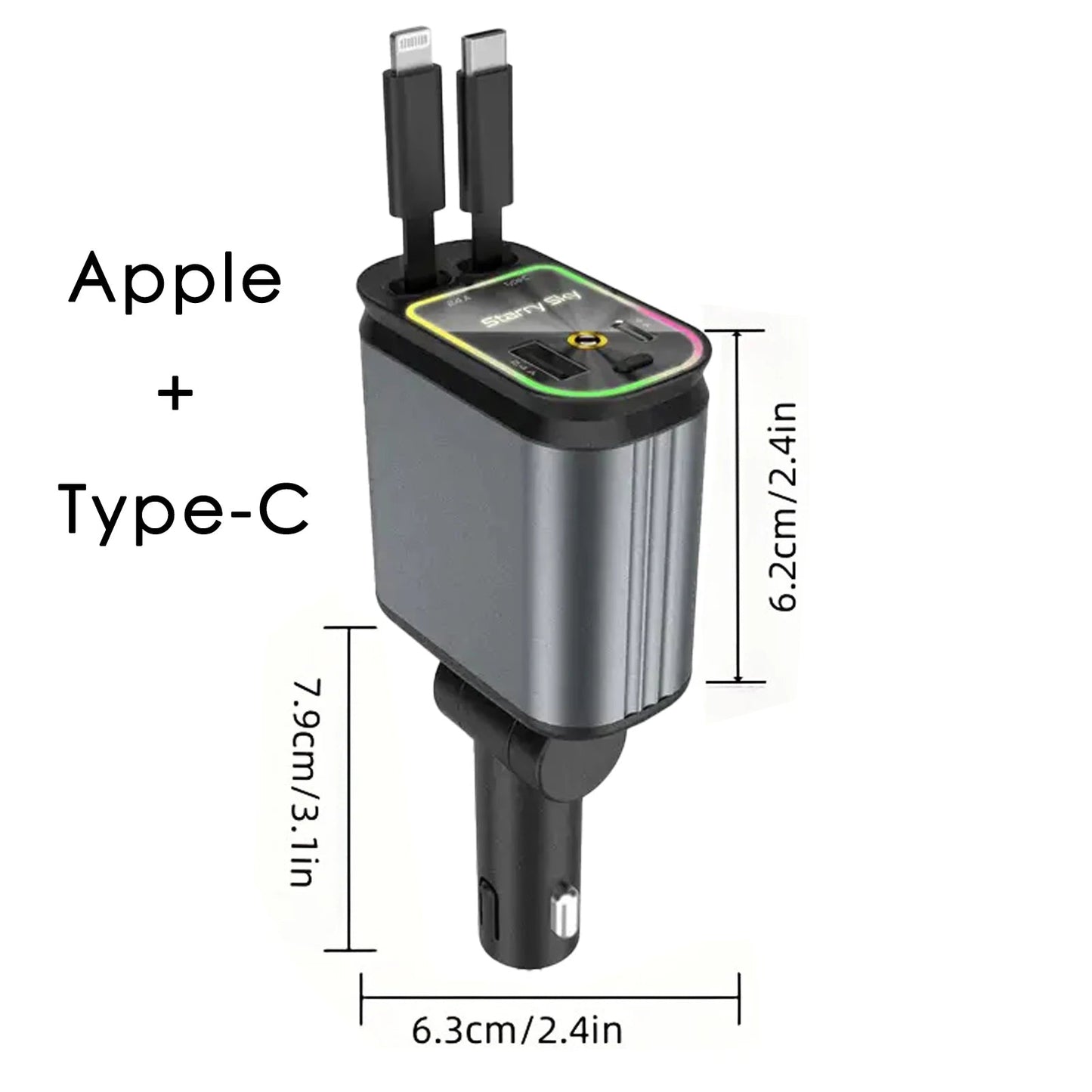 StarGlow™ 4-in-1 Car Charger