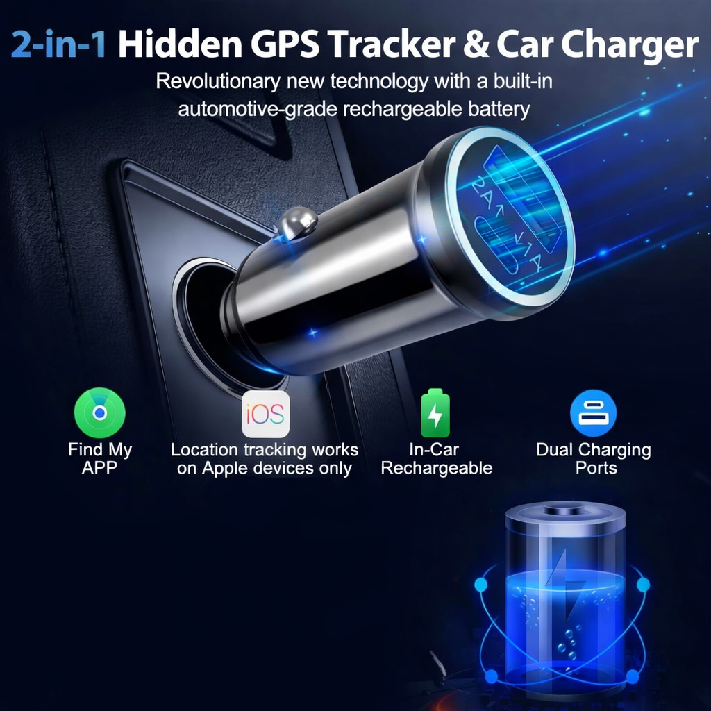 DriveTrack™ Hidden GPS Car Charger