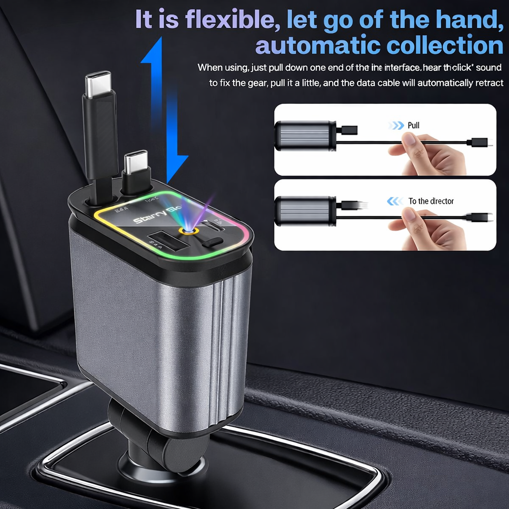 StarGlow™ 4-in-1 Car Charger