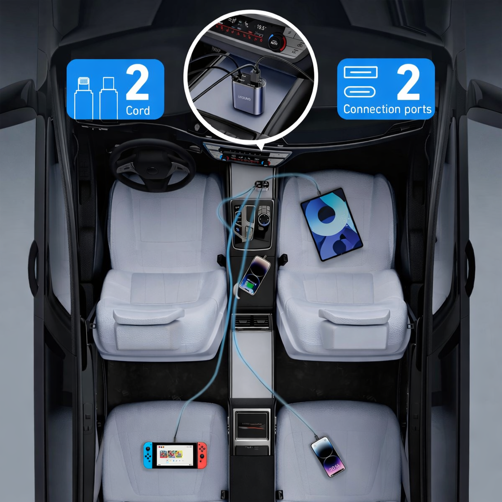StarGlow™ 4-in-1 Car Charger
