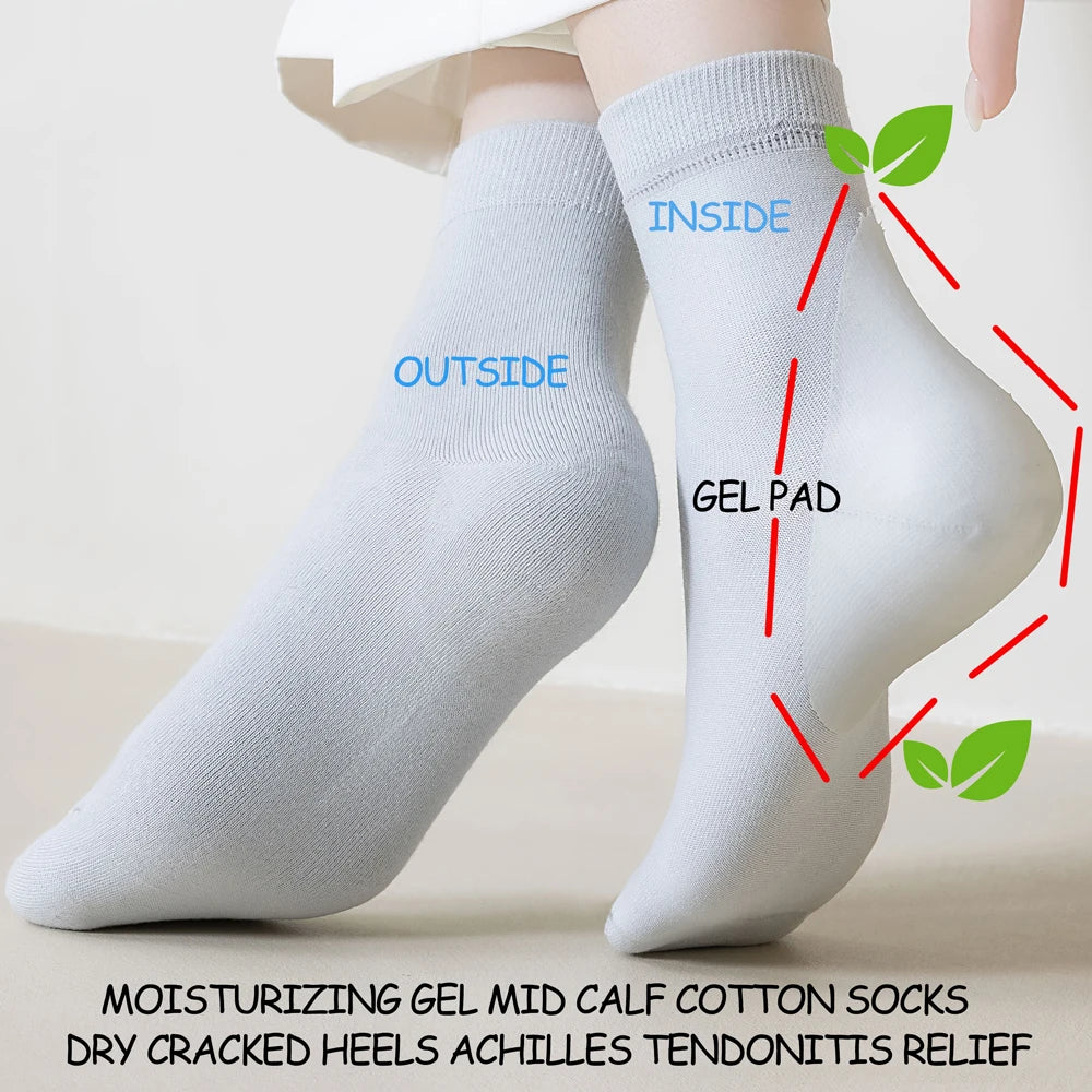 PuffPeds Night-time Heel Socks